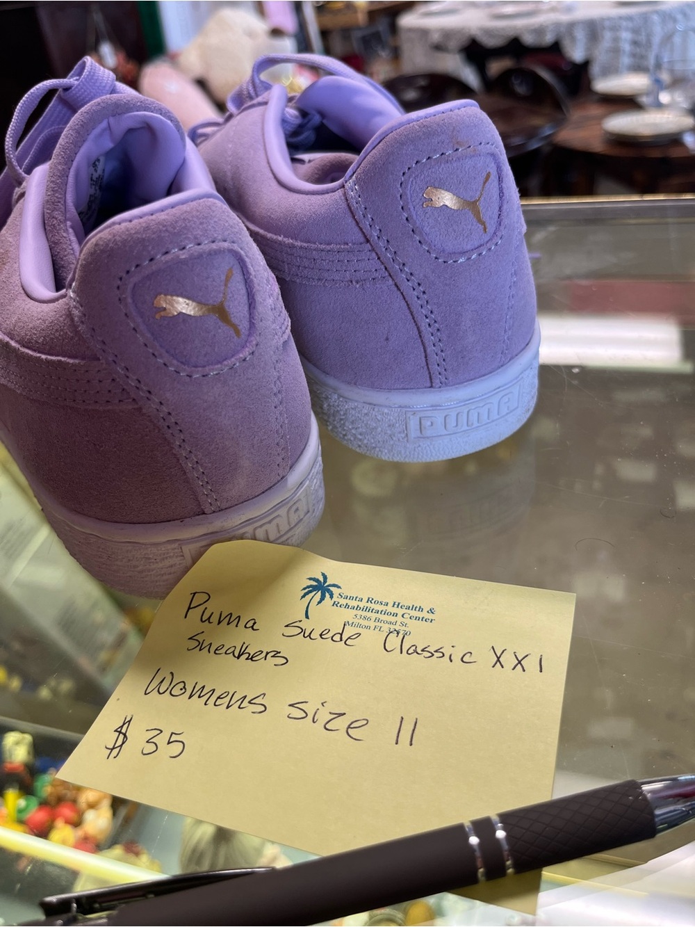 Puma Women's Suede Classic XXI Sneakers in Lavender Purple - Picture 2 of 4